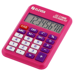 Калькулятор ELEVEN LC-110NR-РК, 8 разрядов, розовый