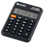 Калькулятор ELEVEN LC-110NR, 8 разрядов, черный
