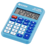 Калькулятор ELEVEN LC-110NR-BL, 8 разрядов, голубой