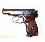 Пистолет пневматический Ижевский механический завод (Baikal) МР-654К-28 с бакелитовой (текстолитовой) ручкой,  с бородой, МР-654К (пневматика (пневматический пистолет Макарова)  (МР 654 К).